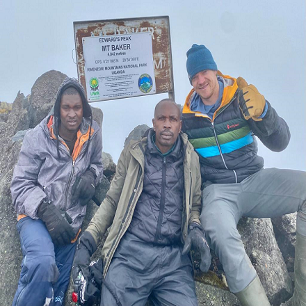 Mount Baker in the Rwenzori mountains 1 Mount Baker in the Rwenzori mountains 2