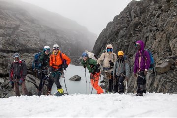 Skiing in mount Rwenzori 2 skiing in mount Rwenzori